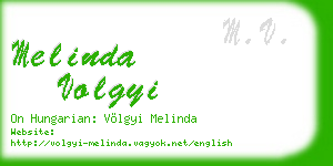 melinda volgyi business card